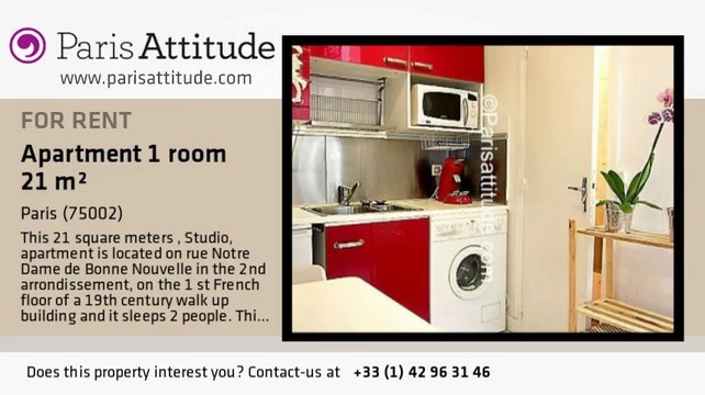 Studio Apartment for rent - Montorgueil, Paris - Ref. 3356