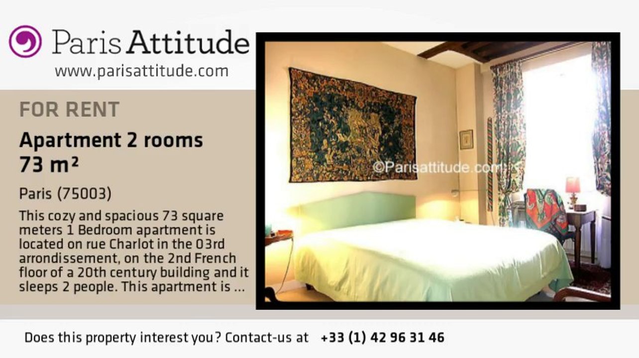 1 Bedroom Apartment for rent - Musée Picasso, Paris - Ref. 4396