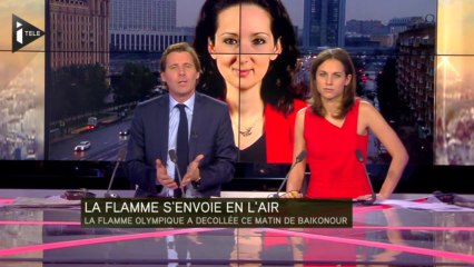 Relais spatial pour la flamme olympique