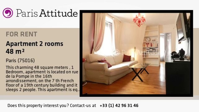 1 Bedroom Apartment for rent - La Muette, Paris - Ref. 8820