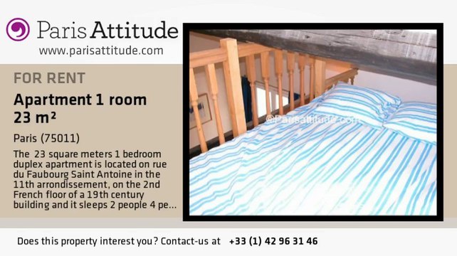 Alcove Studio Apartment for rent - Nation, Paris - Ref. 420