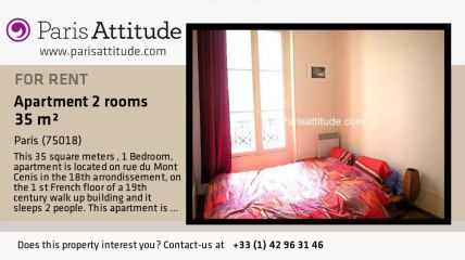 1 Bedroom Apartment for rent - Jules Joffrin - Mairie du 18ème, Paris - Ref. 2367