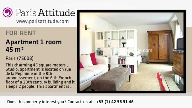 Studio Apartment for rent - St-Lazare, Paris - Ref. 7449