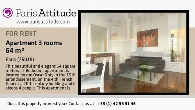 2 Bedroom Apartment for rent - Convention, Paris - Ref. 8137