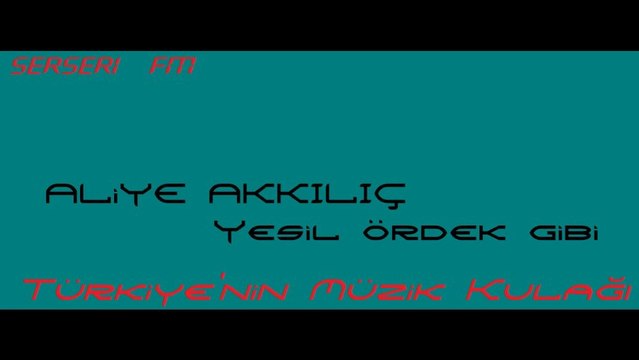 Aliye Akkılıç Yeşil Ördek Gibi