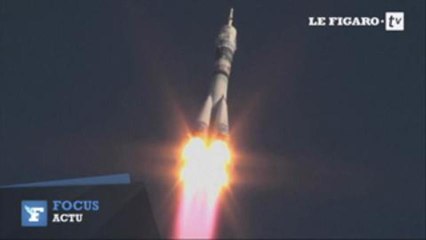 La torche olympique en route vers l'Espace