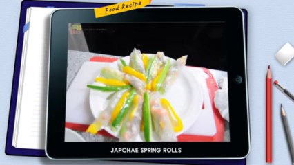 K-Cook Delight: Japchae Spring Rolls by Vu Thanh Cong