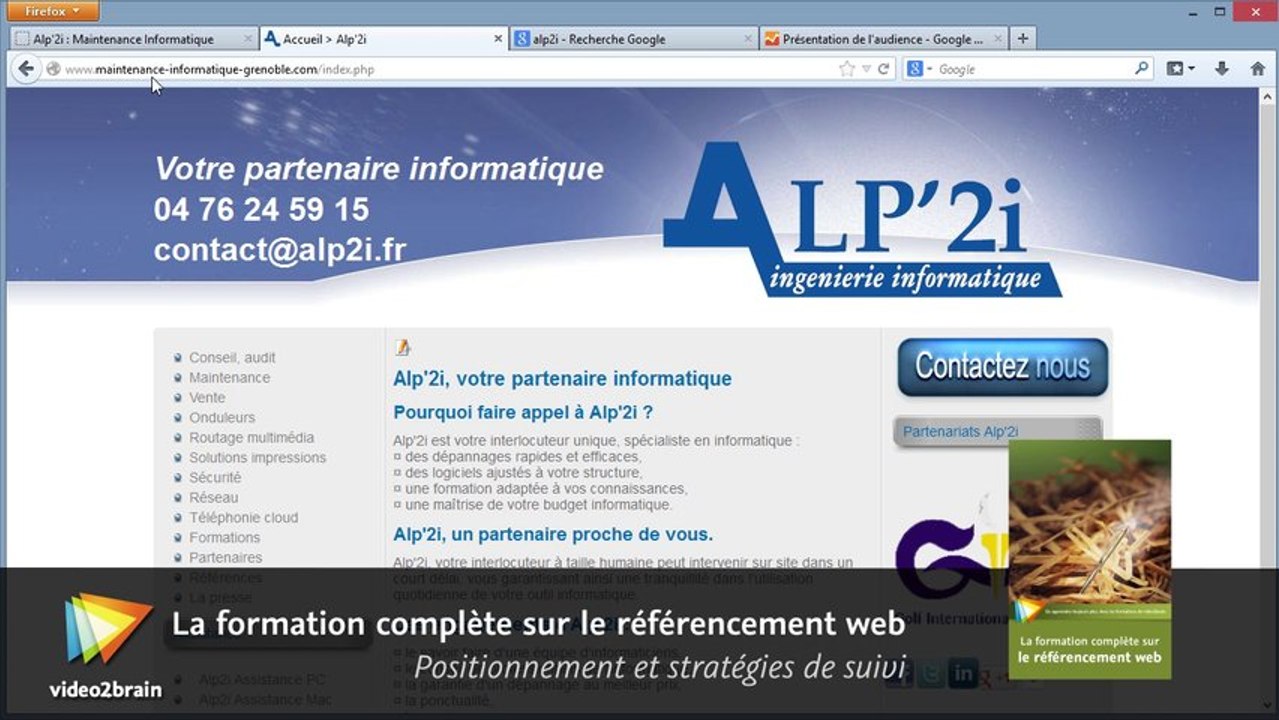 Optimisation du référencement lors de la refonte d'un site Internet : trailer | video2brain.com