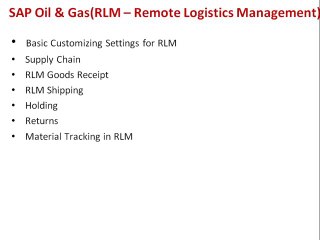 SAP IS OIL AND GAS ONLINE TRAINING Louisiana