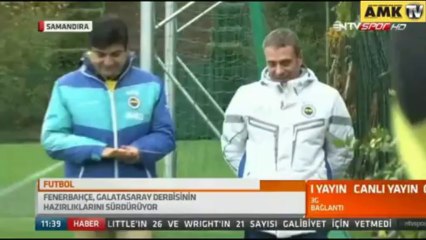 Fenerbahçe'de neşeli antrenman