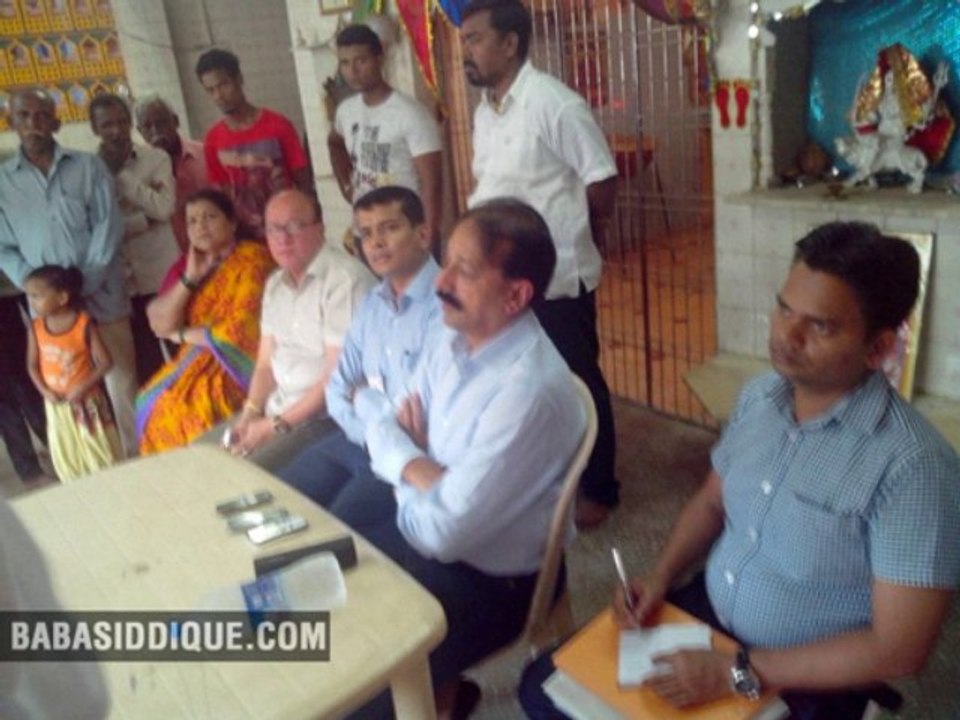 Meeting at BMC Colony to Resolve Water and Drainage Issue initiated by Shri. Baba Siddique.