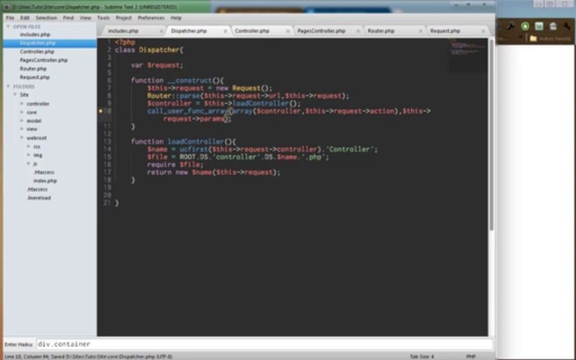 Tutoriel PHP - Développer un site : Jour 2, La structure PHP