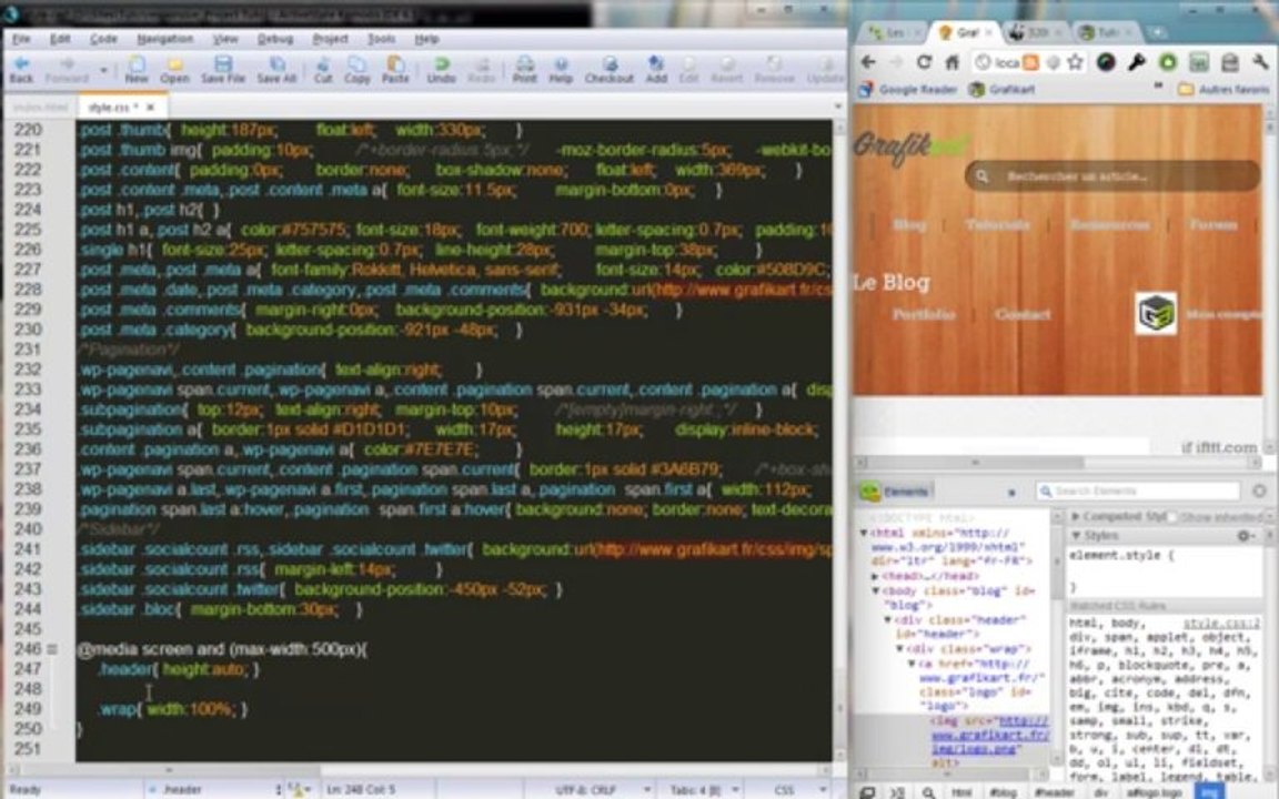 Tutoriel HTML/CSS - Design ''Responsive''