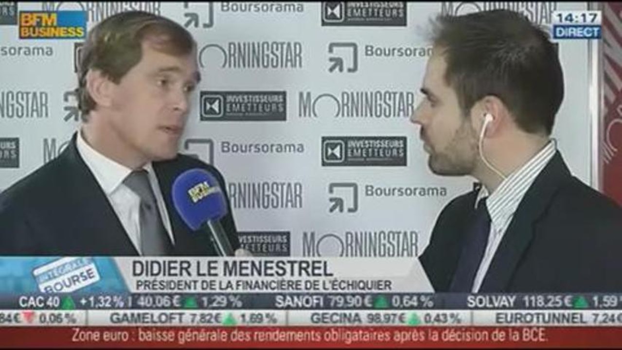 Rencontres investisseurs-émetteurs, Boursorama-Morningstar, Didier Le Menestrel, dans Intégrale Bourse – 07/11