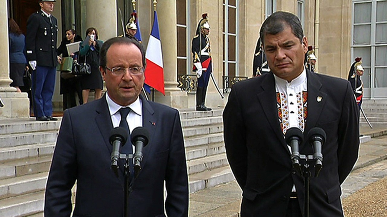Déclaration commune avec M. Rafaël CORREA, président de la République de l’Equateur