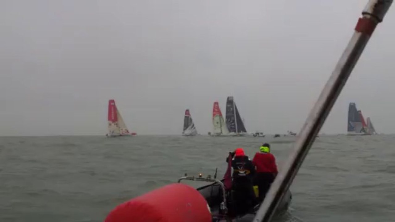 Le top départ de la transat Jacques Vabre 2013