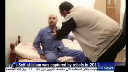 Kadhafi's jailed son appears on Libya TV