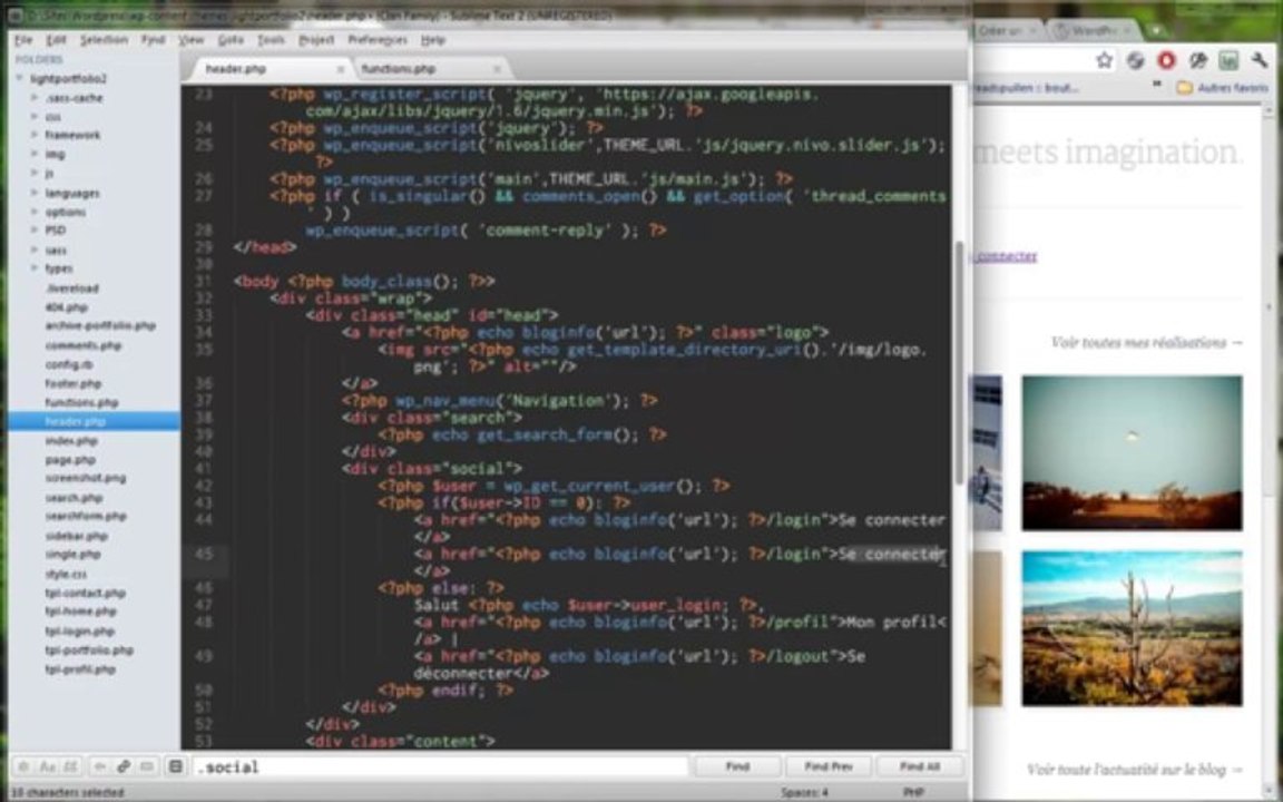 Tutoriel WordPress - Inscription et Connexion personnalisée