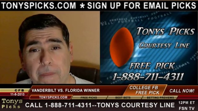 Florida Gators vs. Vanderbilt Commodores Pick Prediction NCAA College Football Odds Preview 11-9-2013