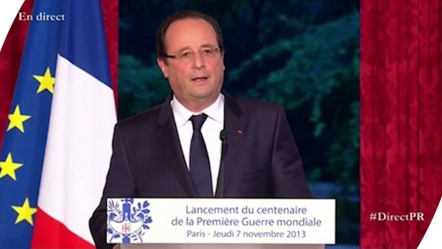 Centenaire de la Grande guerre : le discours de Hollande en moins de 3 minutes