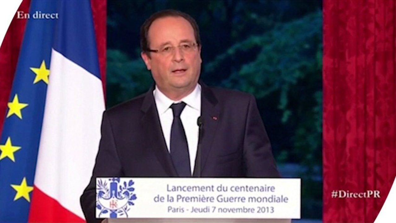 Centenaire de la Grande guerre : le discours de Hollande en moins de 3 minutes