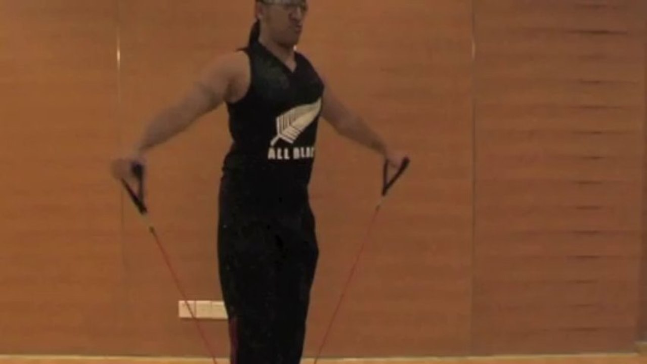3 Quick Shoulder Work outs Using Resistance Bands - Part 1