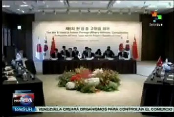 Corea del Sur, China y Japón buscan superar diferencias