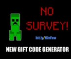 [No Survey] New Minecraft Gift Code Generator by Jackaz v1.1 [WORKING] 2013!!!!