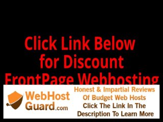 Download Video: FrontPage Web Hosting - Bluehost Provides FrontPage Hosting