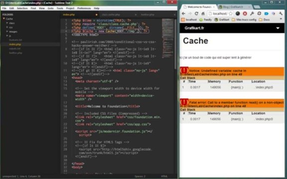 Tutoriel PHP - Créer un système de Cache