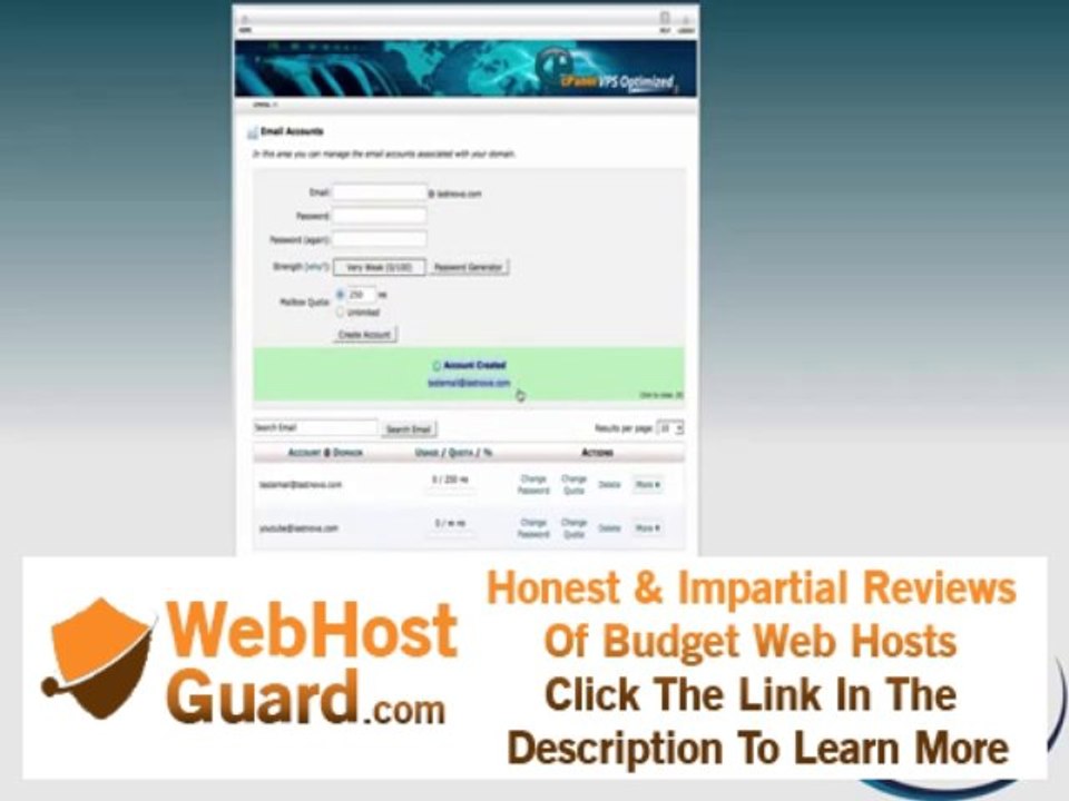 cPanel E-posta oluşturma - LastNova Hosting