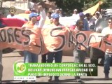 Trabajadores del sector eléctrico marcharon en Bolívar 