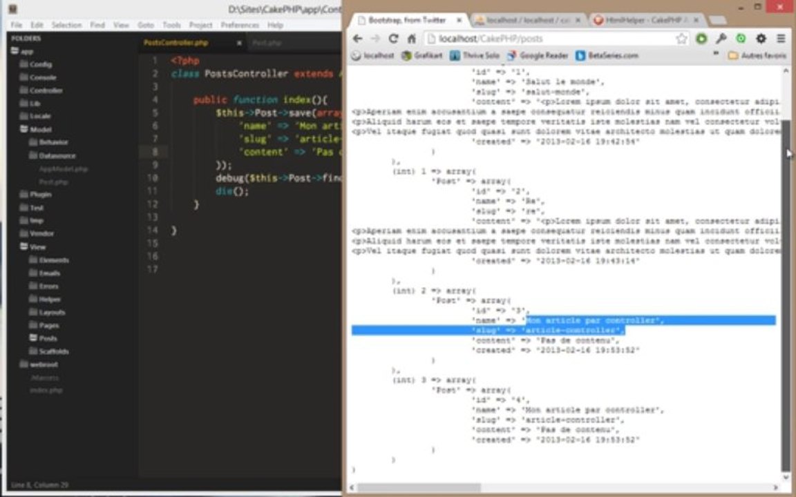 Apprendre CakePHP - Les models