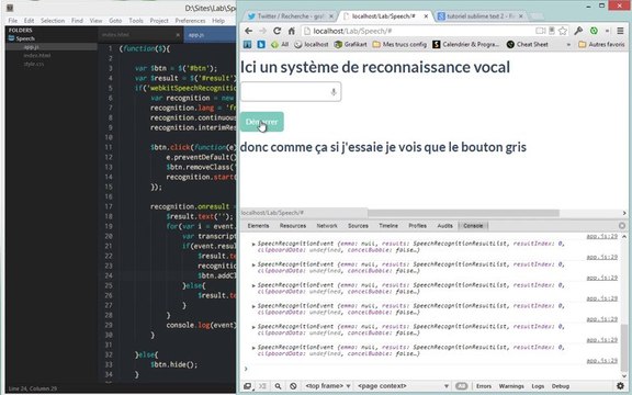 Tutoriel Javascript - Web Speech API