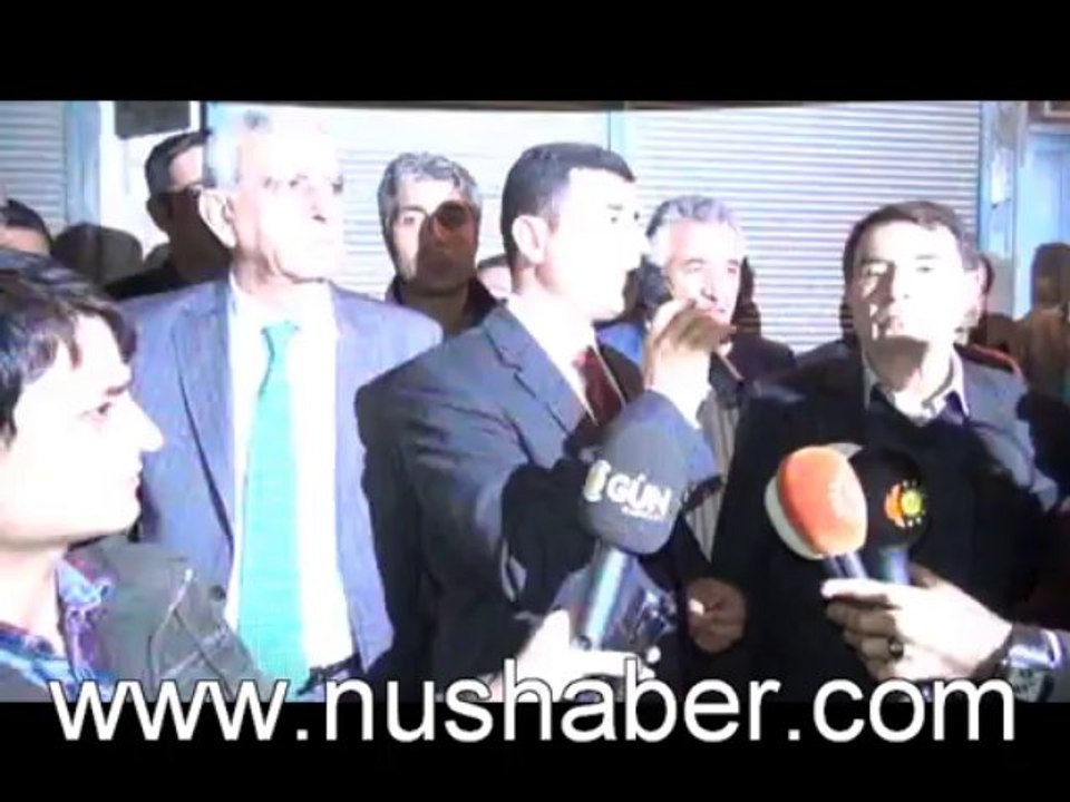 NUSAYBİN'DEDEMİRTAŞ. DUVARIN YAPIMI DURDURULDU