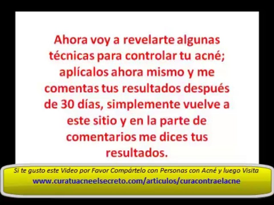 Cura Contra El Acne - CURA CONTRA EL ACNE EL SECRETO