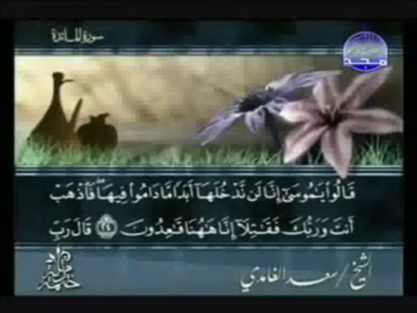 سورة المائدة كاملة الشيخ سعد الغامدي فيديو Dailymotion