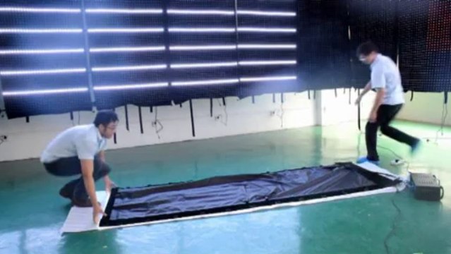 How is the quality if they are soft? Galaxias series Video curtain quality test demo,flexible,curved,light weight,small volume LED screen