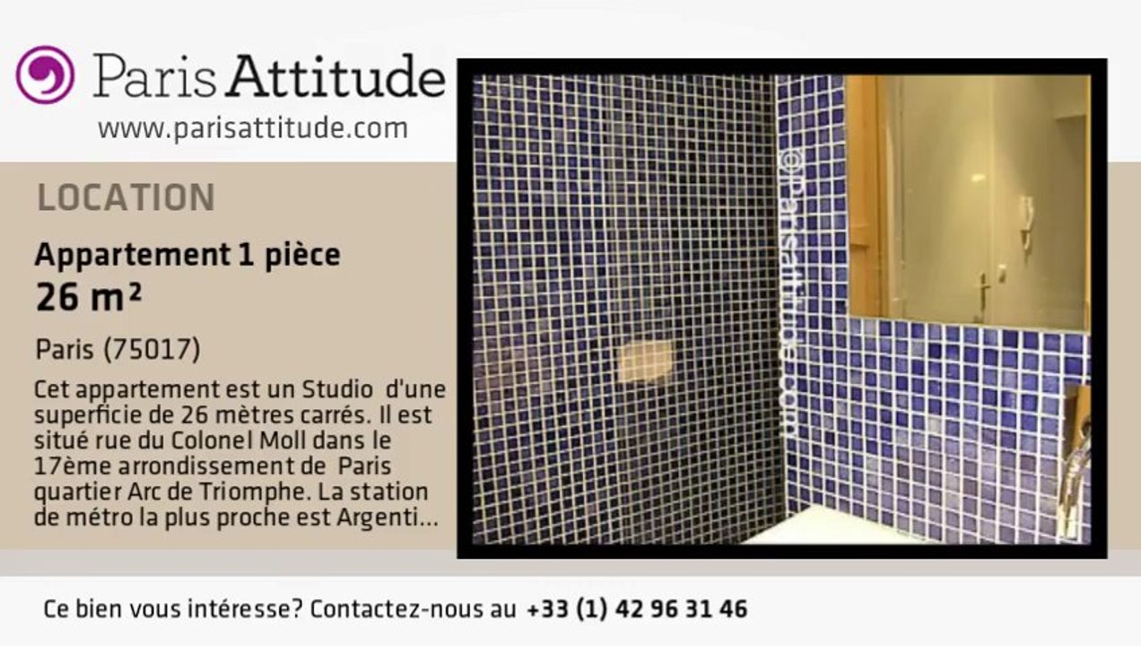 Appartement Studio à louer - Arc de Triomphe, Paris - Ref. 3851