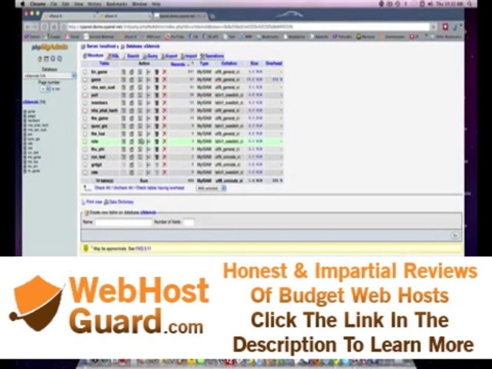 Databases Panel   cPanel Hosting