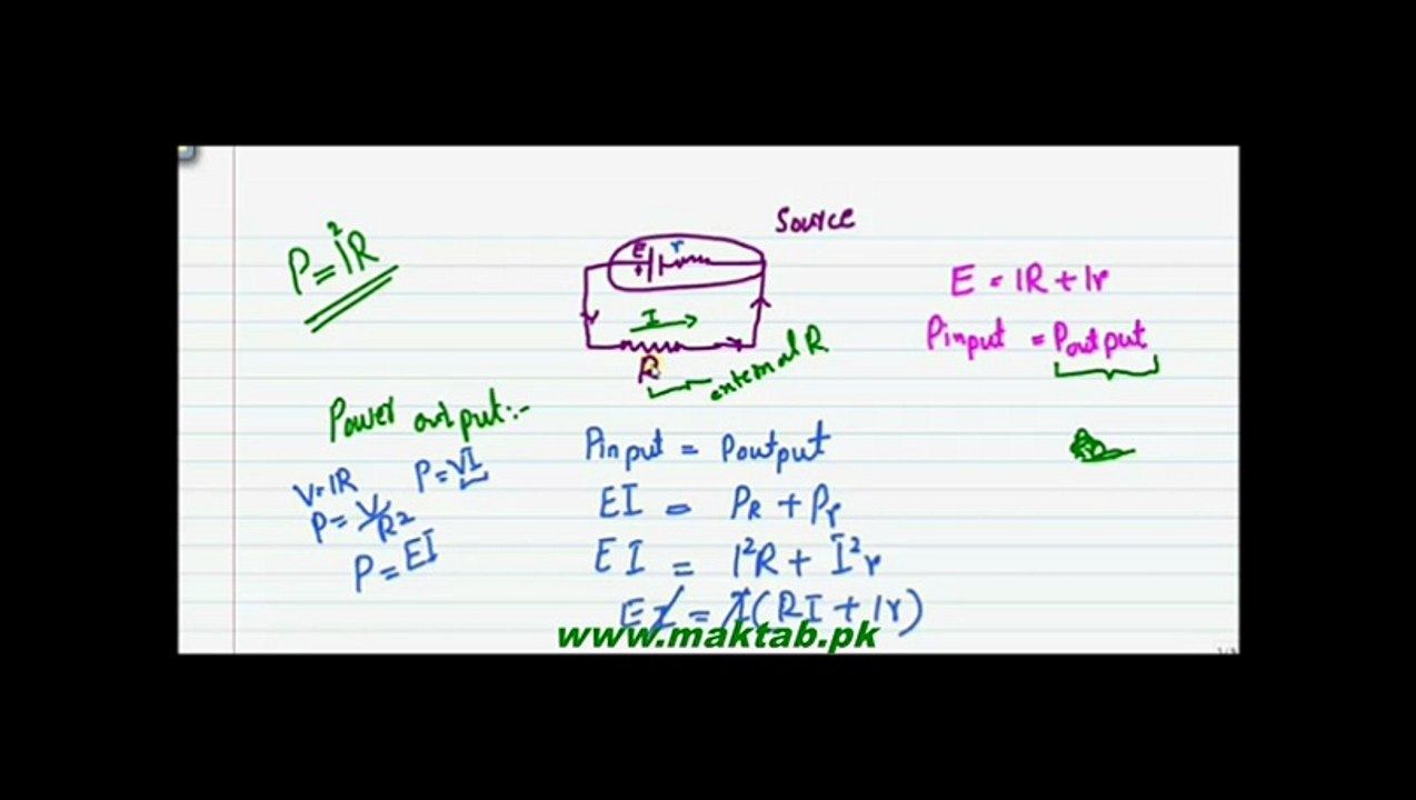 FSc Physics Book2, CH 13 LEC 10 Power Output