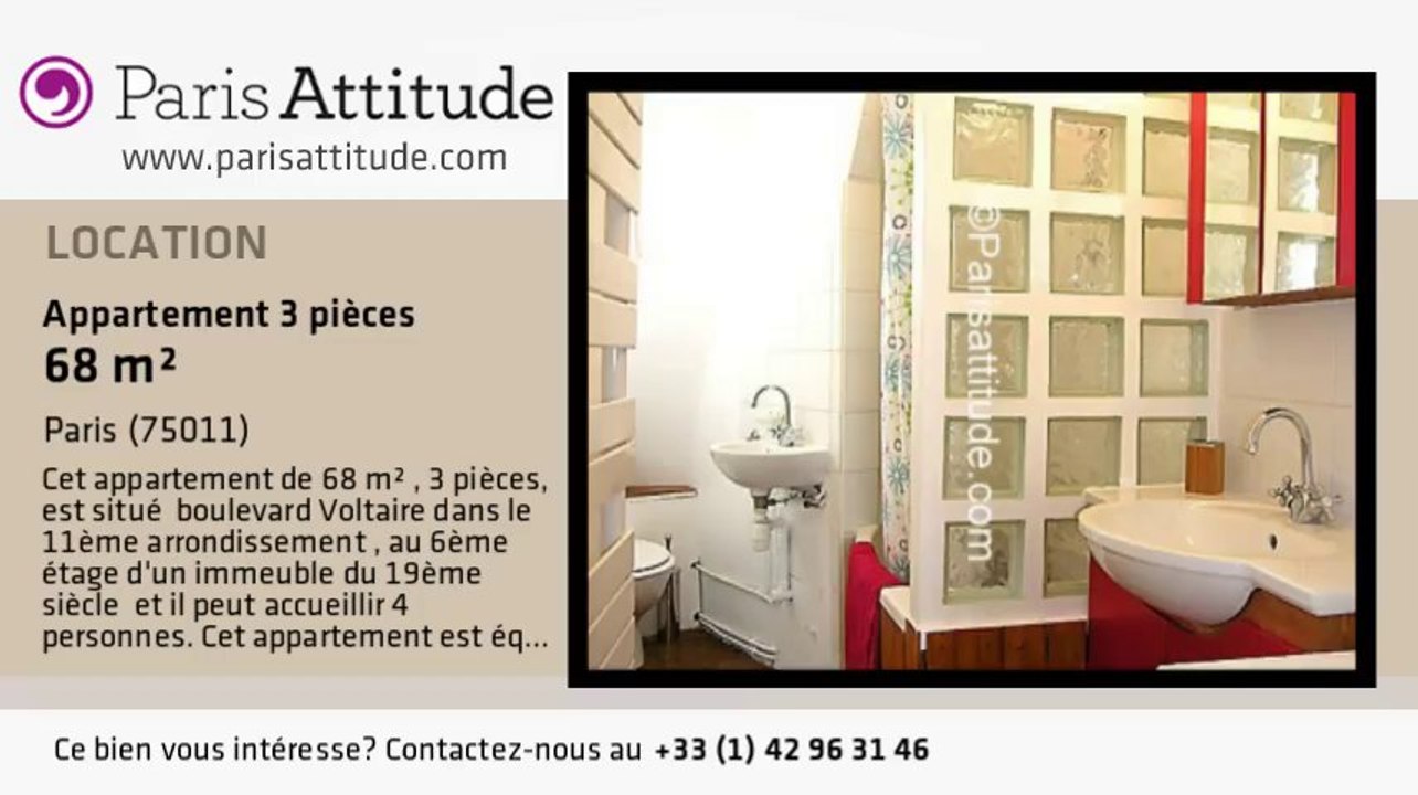 Appartement 2 Chambres à louer - Voltaire, Paris - Ref. 1670