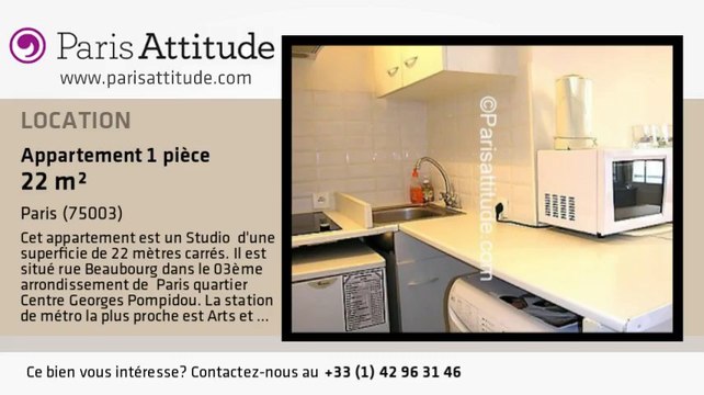 Appartement Studio à louer - Arts et Métier, Paris - Ref. 3032