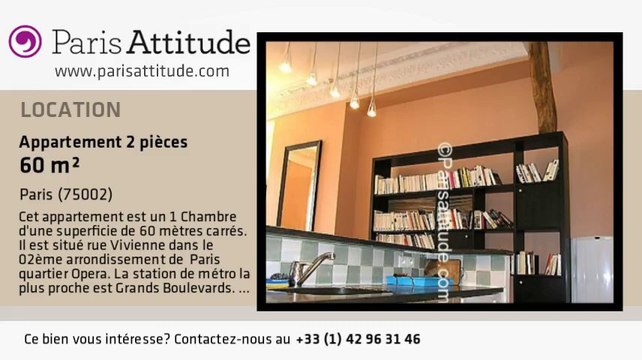 Appartement 1 Chambre à louer - Bourse, Paris - Ref. 4997