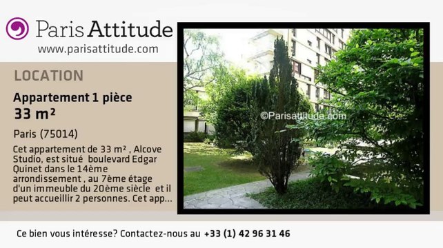 Appartement Alcove Studio à louer - Montparnasse, Paris - Ref. 7300