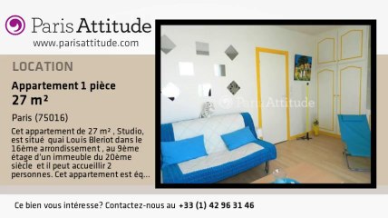 Appartement Studio à louer - Maison de la Radio, Paris - Ref. 8136