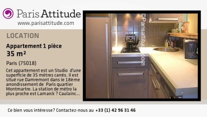 Appartement Studio à louer - Montmartre, Paris - Ref. 4627