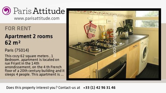 1 Bedroom Apartment for rent - Alésia, Paris - Ref. 6514