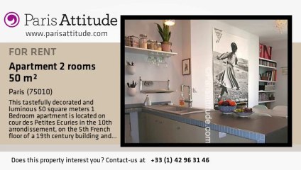 1 Bedroom Apartment for rent - Faubourg St Martin, Paris - Ref. 2985