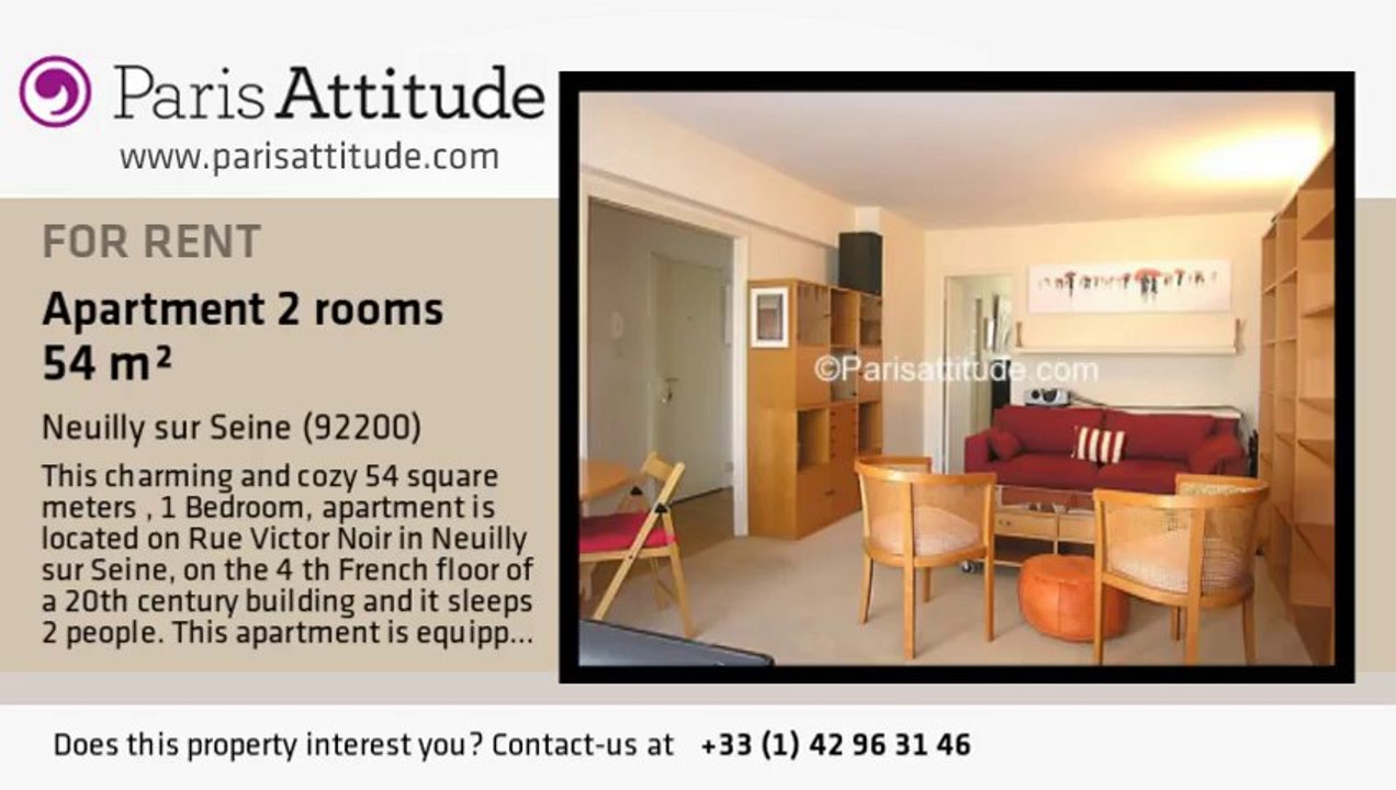 1 Bedroom Apartment for rent - Neuilly sur Seine, Neuilly sur Seine - Ref. 6546